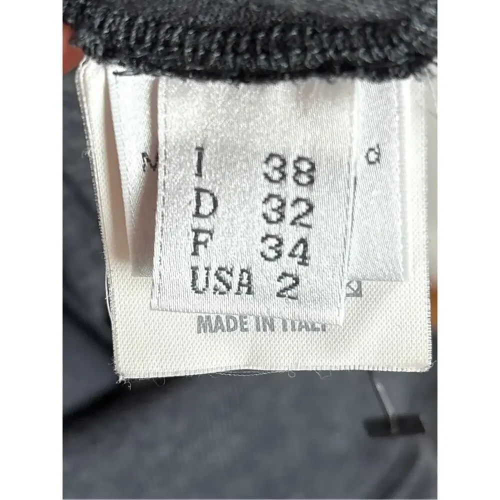 B45 BRUNELLO CUCINELLI Draped Wool Sweater Dress Womens 2 Old Money Minimalist - Picture 8 of 8